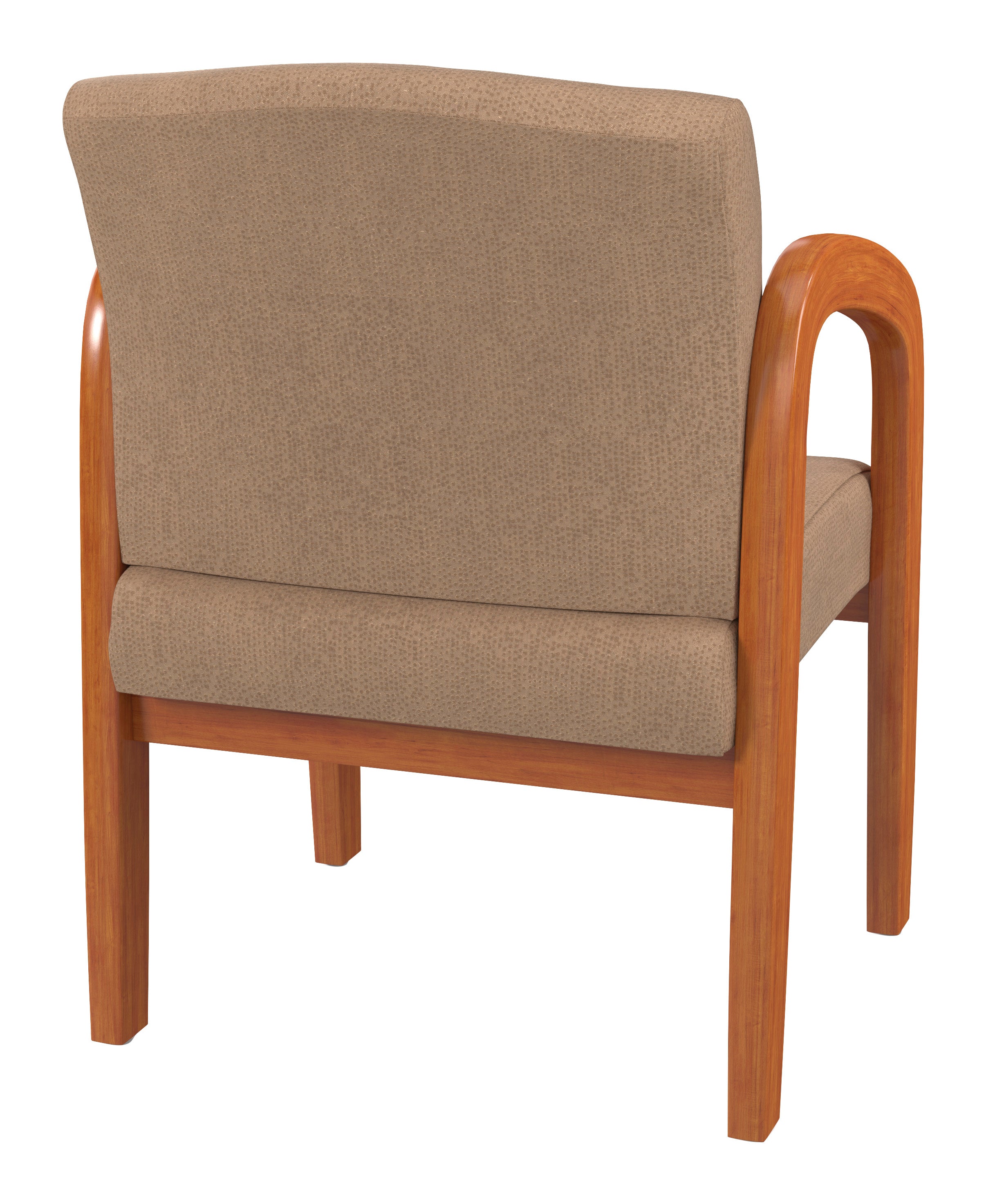 Medium Oak Finish Wood Visitor Chair